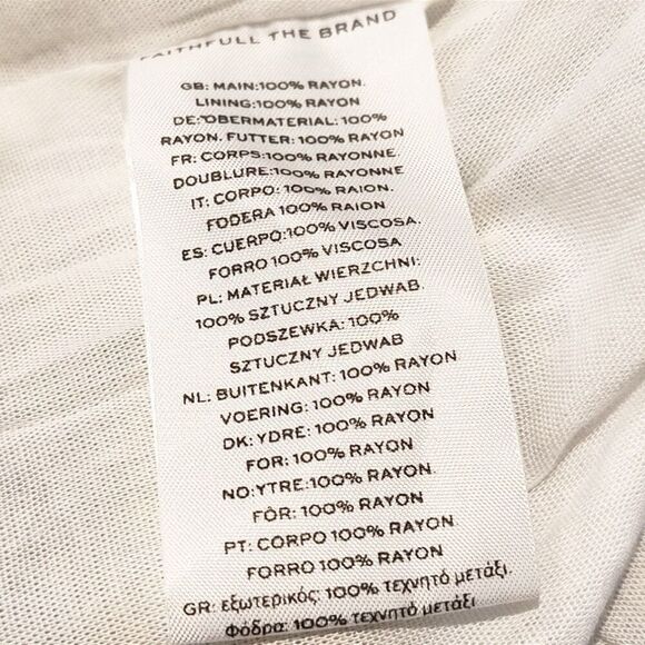 Faithfull The Brand Sylvie Mini Dress in Sabinosa Floral Print Size 12 NWT - Picture 11 of 16